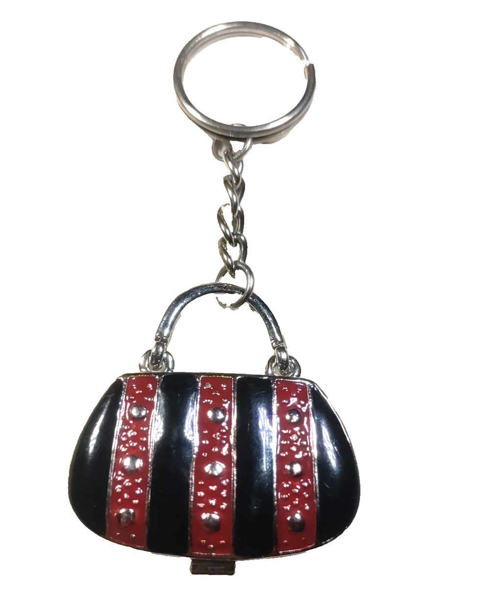 Gantz Treasured Memories Magnetic Purse Mirror Keychain Black Red Opens